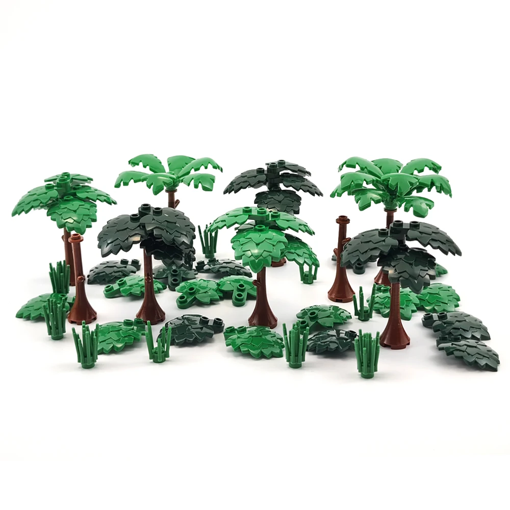 City Garden Building Block Tree Toy DIY Assembly Accessories