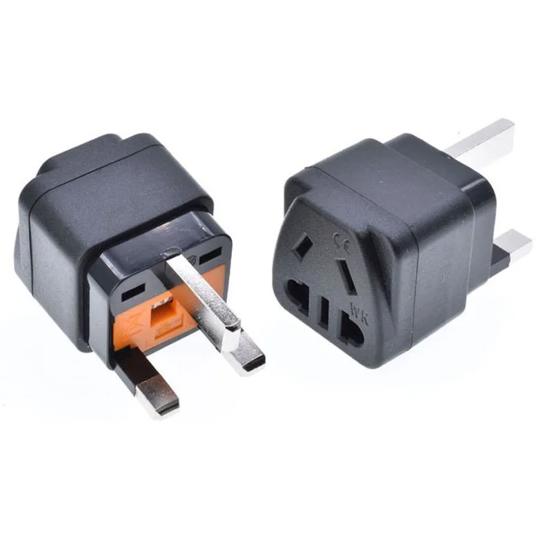 Travel socket converter standard port version 13A built-in fuse two flat three socket plug