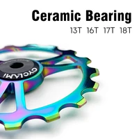 CYCLAMI 13T 16T 17T 18T vtt vélo dérailleur arrière roue Jockey roulement en céramique poulie AL7075 CNC vélo de route Guide rouleau tendeur 1