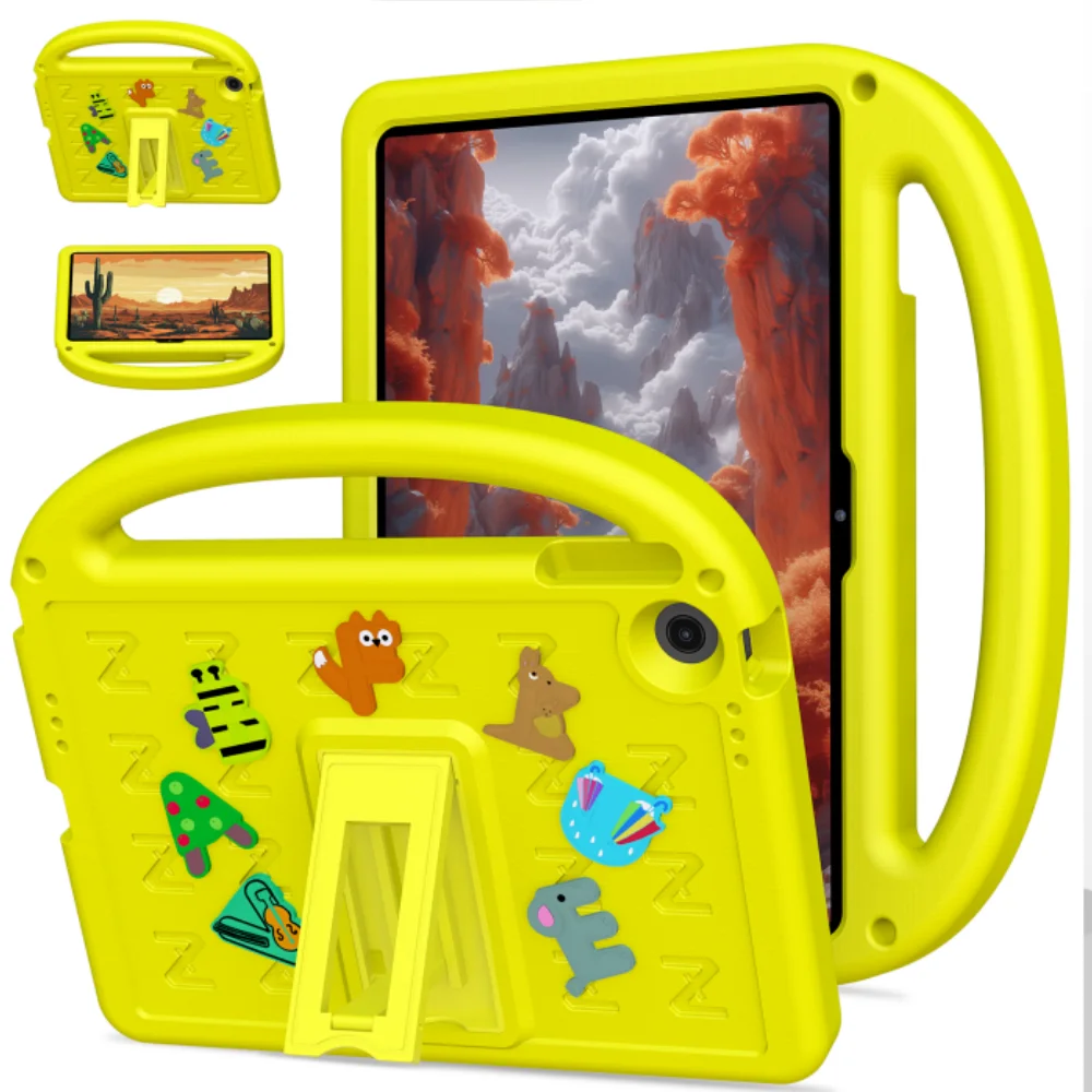 Cartoon Kids Tablet Cover with Built-in Stand - Soft EVA Case