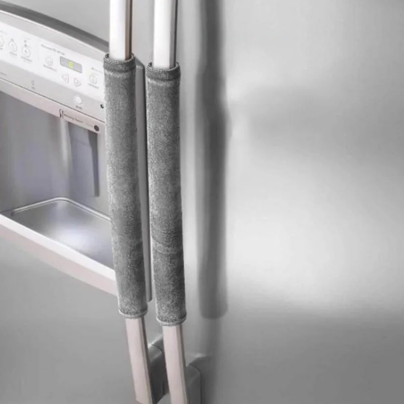 Tanio 1 zestaw drzwi lodówki osłona klamki urządzenie kuchenne Decor uchwyty przeciwpoślizgowe sklep