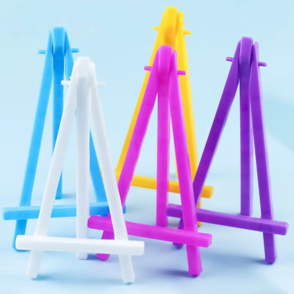 5pcs Plastic DIY Crafts Cards Holder Photo Display Desk Decoration Canvas Easel Mini Display Easel Drawing Tripod Sketch