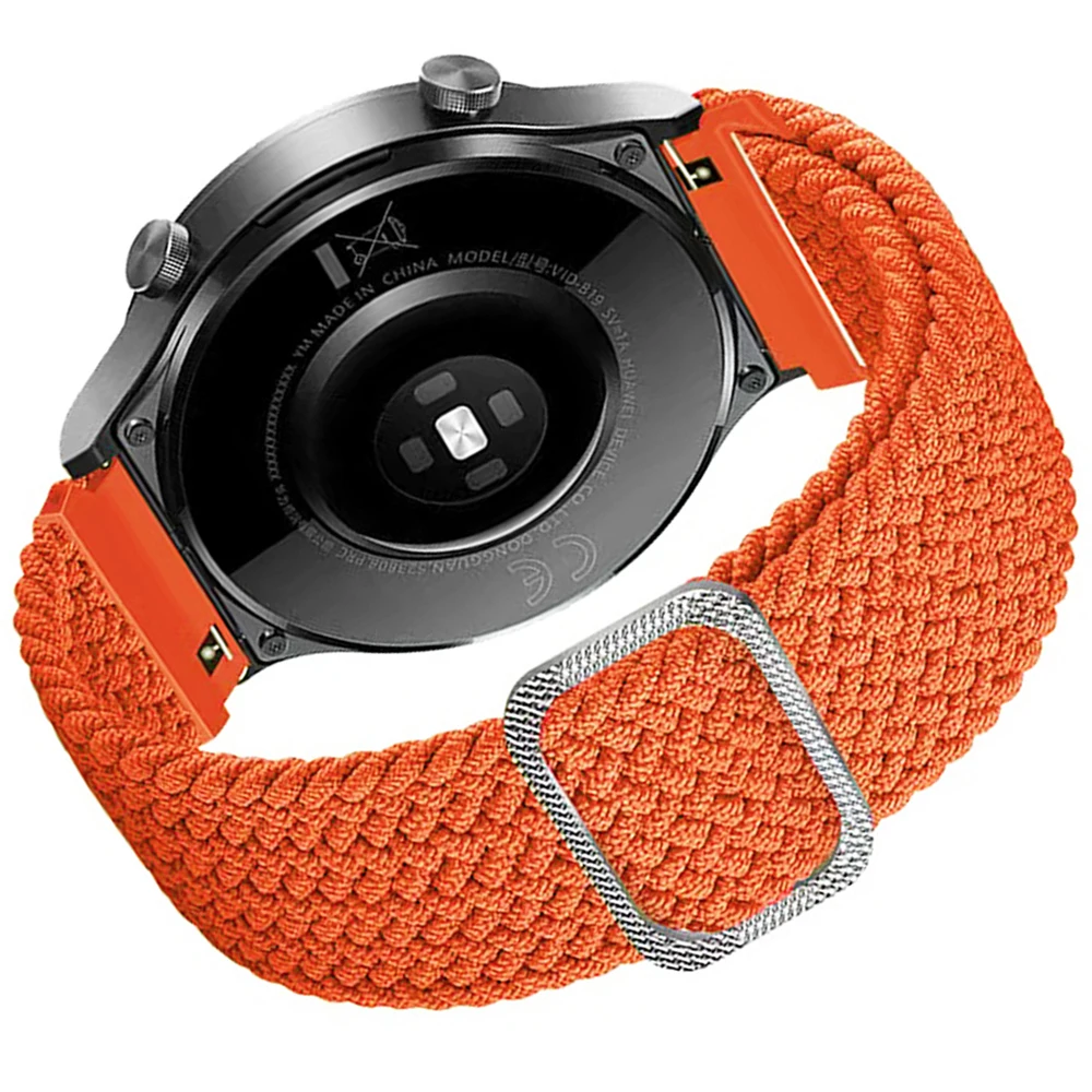 Braided Velcro Strap, 20mm 22mm Adjustable Watch Band