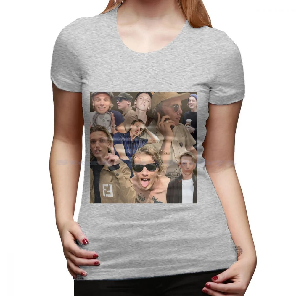 thumbnail image 1 of Jamie Campbell Bower Collage T Shirt 100% Cotton Tee Things Stranger Actor Man Vecna 001 Villian The Mortal Instruments City Of, 1 of 5