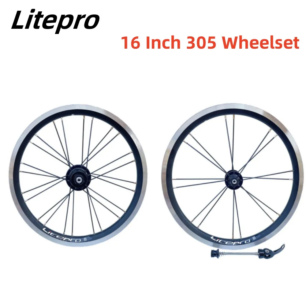 Litepro16Inch305FoldingBikeWheelset4BearingFrontRearWheel