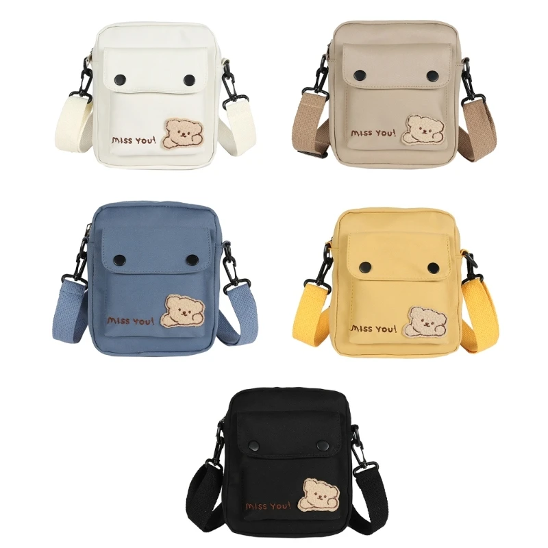 

Cartoon Bear Crossbody Bag for Women Small Bag Student Shoulder Bag E74B