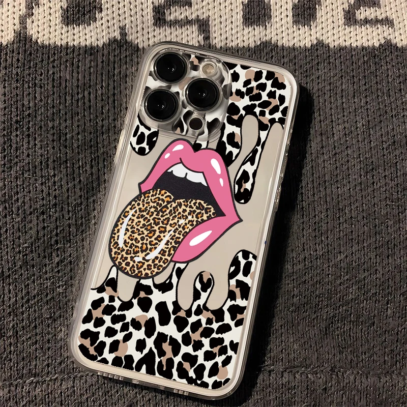 Sizzling Red Leopard Print Phone Case - Bold & Stylish Protection Cover