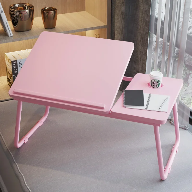 Escritorio para ordenador portátil, Mini mesa plegable de altura ajustable  para dormitorio, sentado sobre el suelo, móvil, para dormitorio - AliExpress
