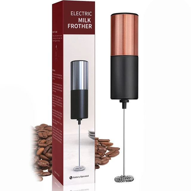 milk frother handheld battery operated electric