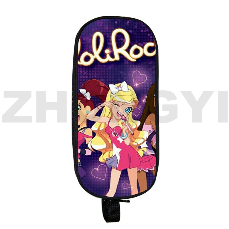 

Hip Hop LoliRock 3D Print Pencil Case Double Layer Large Capacity Cosmetic Cases Kids Student Anime LoliRockstar School Supplies