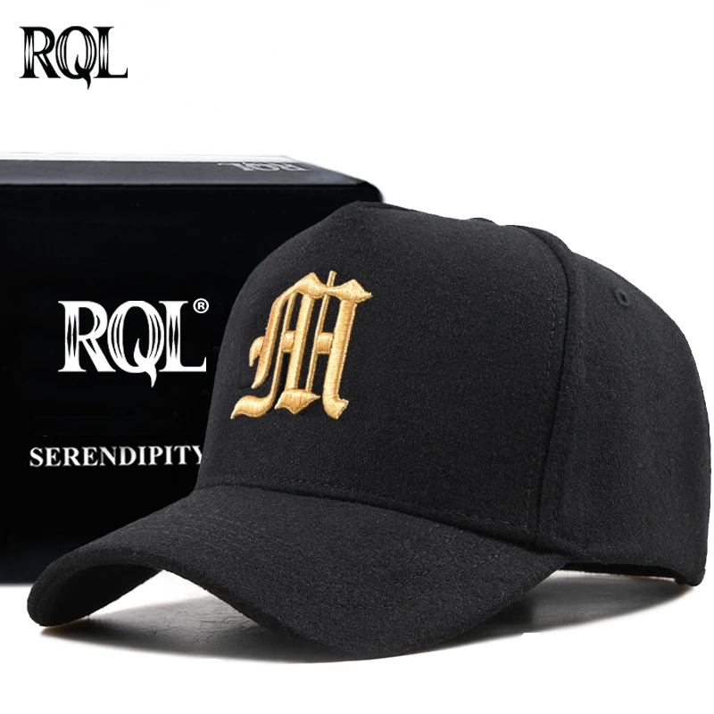 Winter Wool Baseball Cap For Men Women