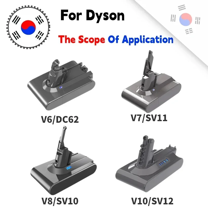 

Аккумулятор для Dyson V6V7V8V10, 21,6 в, 6800 мАч/12800 мАч, литиевая пушистая батарея V7 Animal V7 Pro 225403, 229687, аккумуляторная батарея