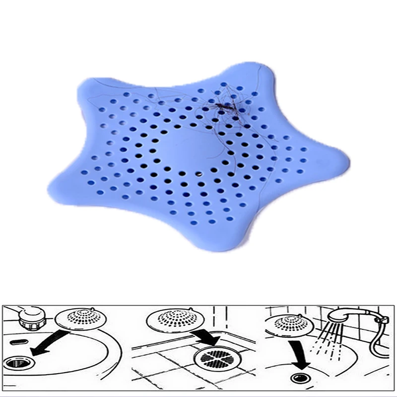 https://ae01.alicdn.com/kf/S39e7a0770ef84503876308c13cadb662E/Pentagram-Shape-Silicone-Hair-Stoppers-with-Sucker-Filter-Anti-block-Bathroom-Floor-Drains-Shower-Hair-Catchers.jpg