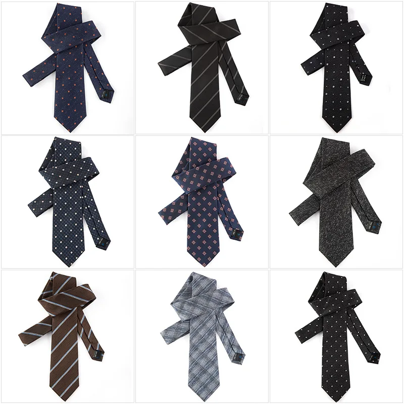 

Linbaiway Men Business Wedding Ties Male Dress Gifts Gravata Gentlemen Slim Jacquard Neck Ties Cravat Neckwear Accessories