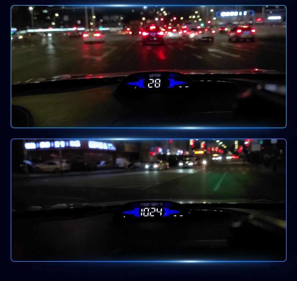 G2 B2 Head Up Display GPS / OBD Multifunctional Smart Car HUD Digital Speedomete