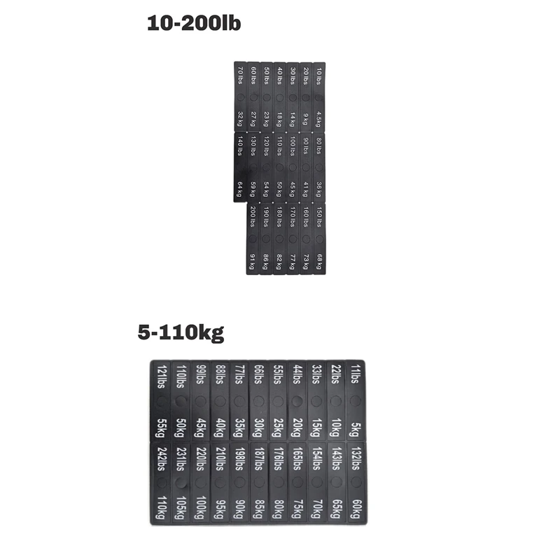 A74E-Circuit Breaker Label Sticker Gym Self Sticky Weighted Block Label Sticker Exercise Equipment Decals Weight Stack Labels