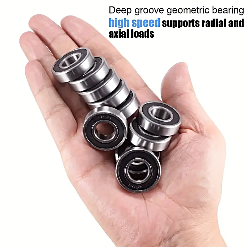 5/10pcs ABEC-9 Carbon Steel Deep Groove Ball Bearings for Longboard Skates Roller Skates Frictionless Miniature M 608RS Bearings