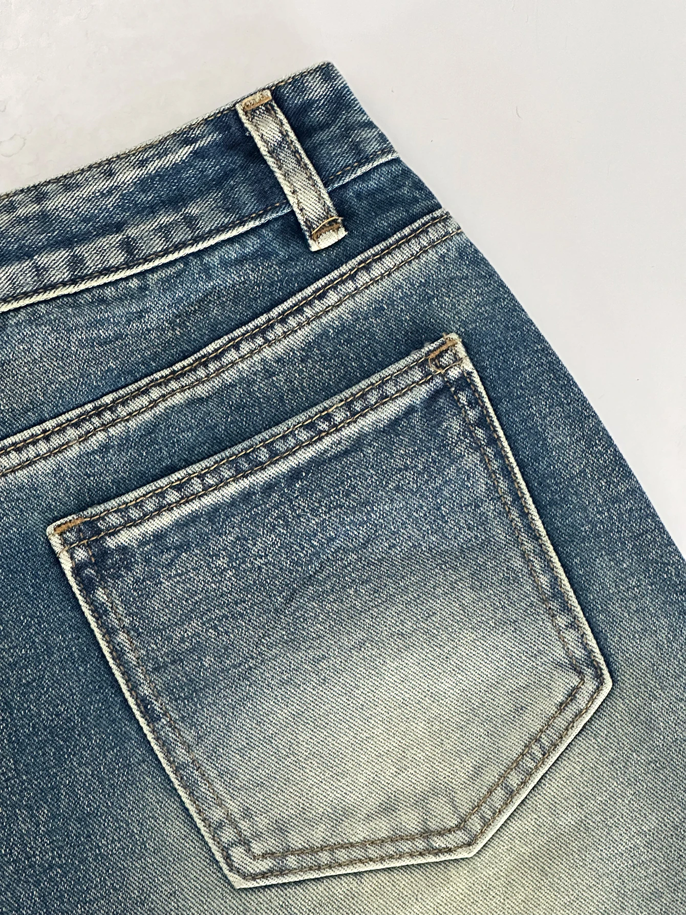 Denim Shorts Back View