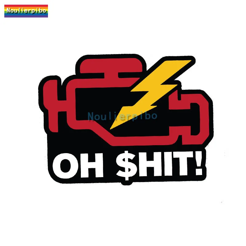 Divertente Personalità Check Engine Light Car Sticker Pvc Car Window Bumper Cellulare Laptop Moto Casco Decalcomania In Vinile