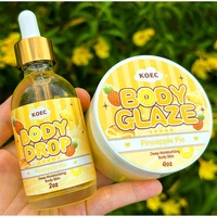 Strawberry Body Cream& Oil Set Moisturizing Nourishing Hydrating Body Lotion Essential Body Glaze Vanilla Fragrance Massage Oil 2
