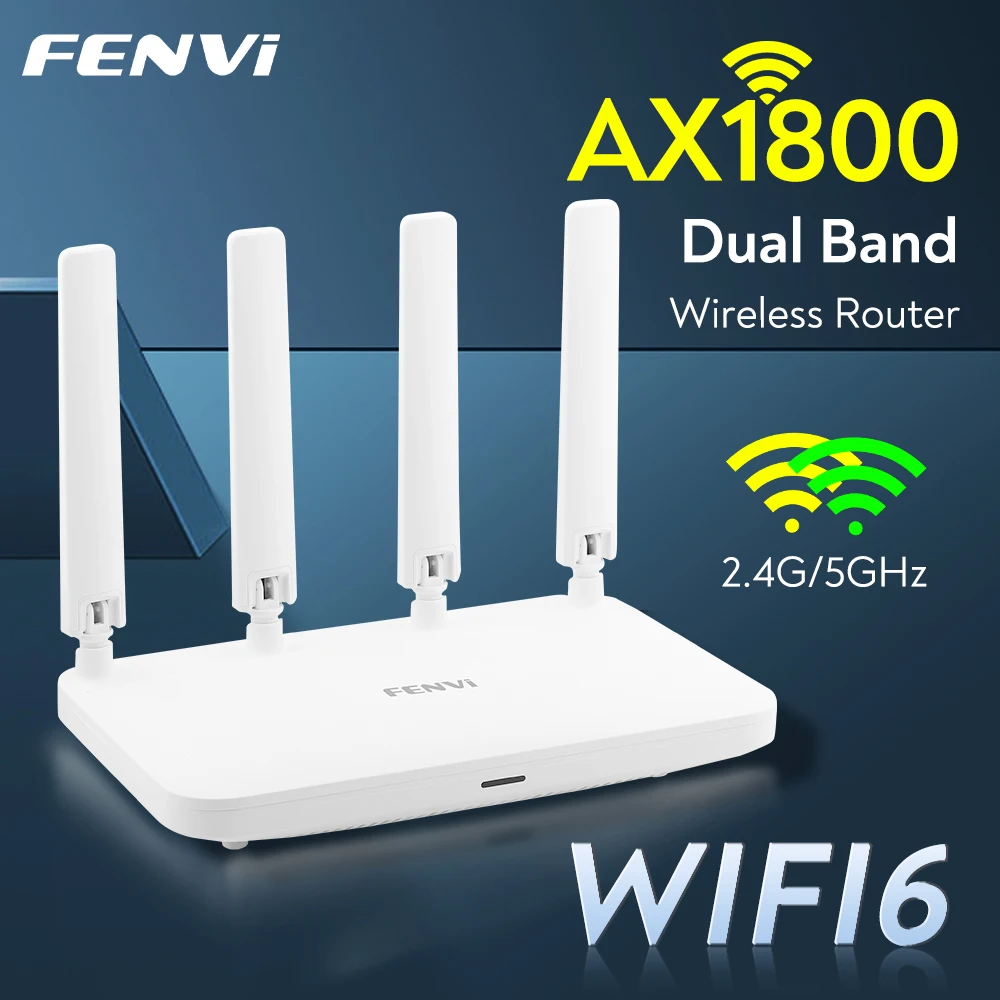 Fenvi-WiFi-6-Dual-Band-Wireless-AX1800-Router-Wifi-Range-Repeater-with ...