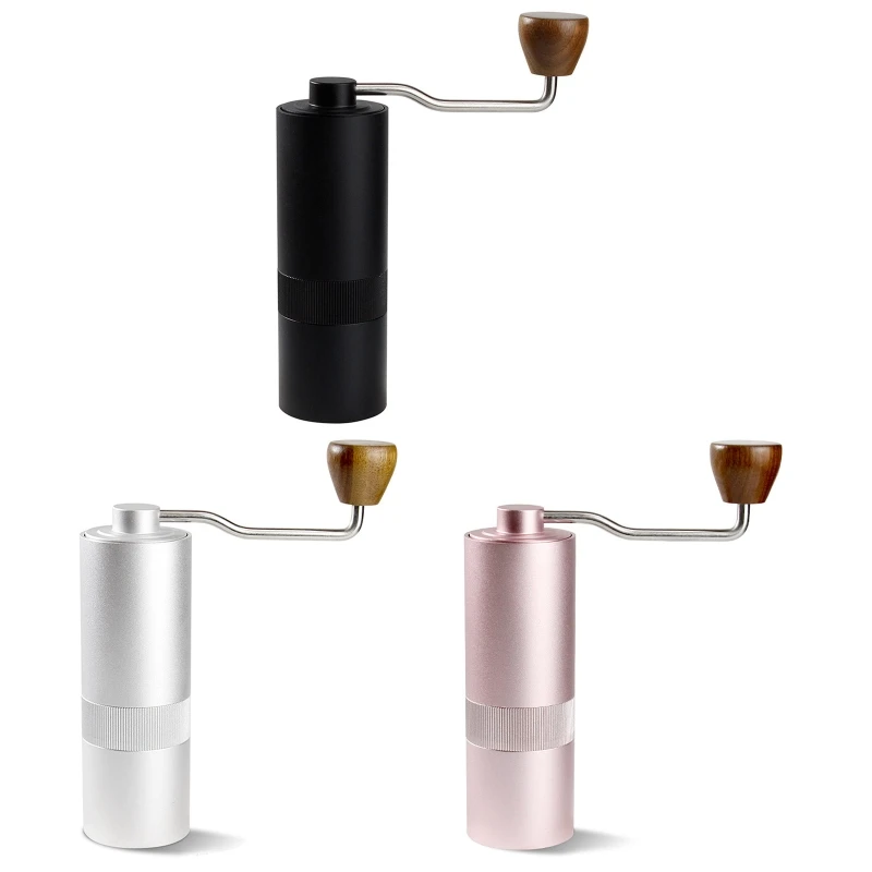

R2JC Manual Coffee Bean Grinder Conical Burr Grinder for Drip Coffee, Espresso Portable Adjustable Coffee Bean Grinder