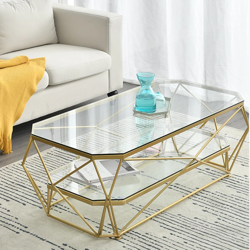 Paragraaf site draaipunt Luxe Glazen Salontafel Gouden Design Center Gold Base Salontafel Nordic  Thuis Tafel Basse Luxe Decoratie Balkon OC50BZ|Koffietafels| - AliExpress