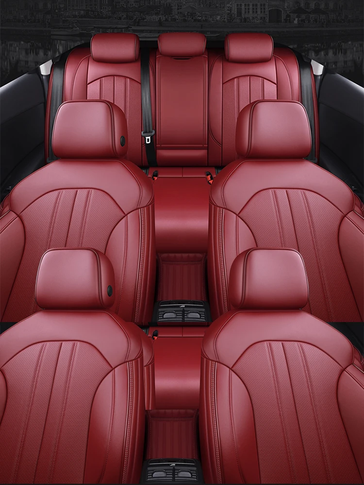 Accessori Per Auto Su Misura Coprisedili Per 3 File 6-8 Posti Set Completo In Pelle Di Alta Qualità Specifico Per Peugeot 5008Gt