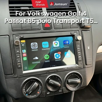 Radio Estéreo para Auto Junsun 4G Android para VW Golf 4 MK4 Passat B5 Polo Bora Jetta T5 Transporter GPS WiFi Bluetooth FM RDS CarPlay Inalámbrico Android Auto Pantalla Táctil 1