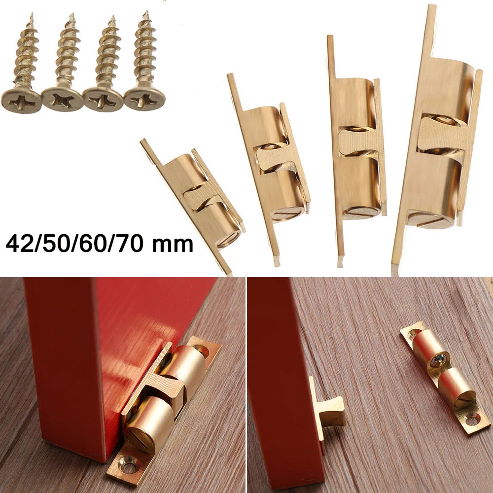 Cabinet Door Stop Brass Door Stop Lock Buckle Cupboard Roller Catch
