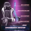 Gaming Chair, Computer Chair with Footrest and Massage Lumbar Support, Ergonomic High Back Video Game Chair with Swivel Seat 4