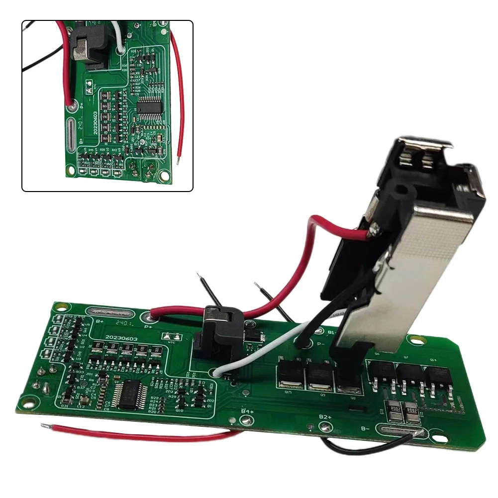 Li-Ion Lithium Battery Charger PCB Protection Board For 18V P108 RB18L40 Li-Ion Battery Protection Board Batteries Parts