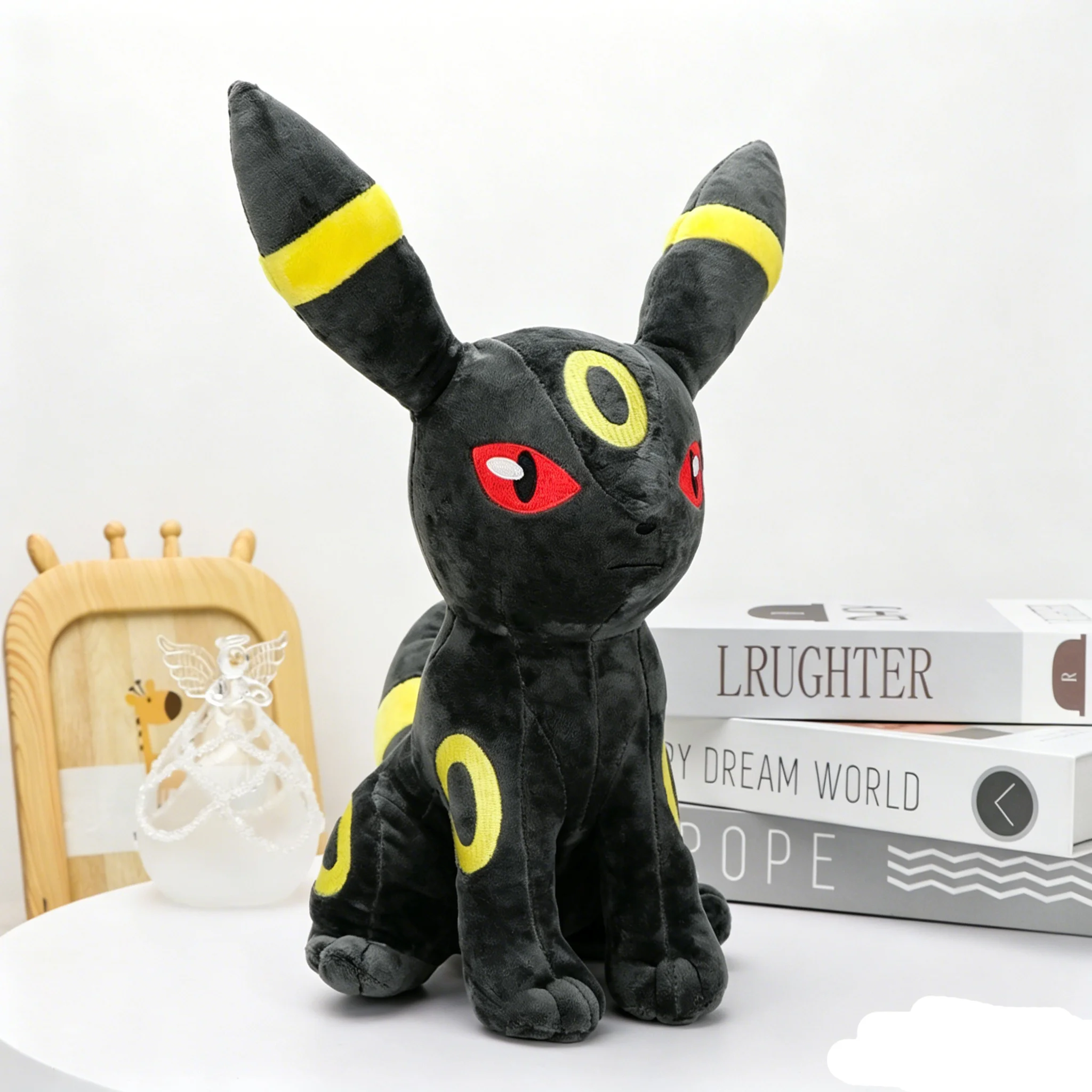 Sylveon Umbreon Eevee Plüschtiere, entzückende Feenpuppe, guter Anime-Charakter, Stofftier, Plüsch, Party-Dekoration, niedliche Geschenke für Kinder – Detail 1