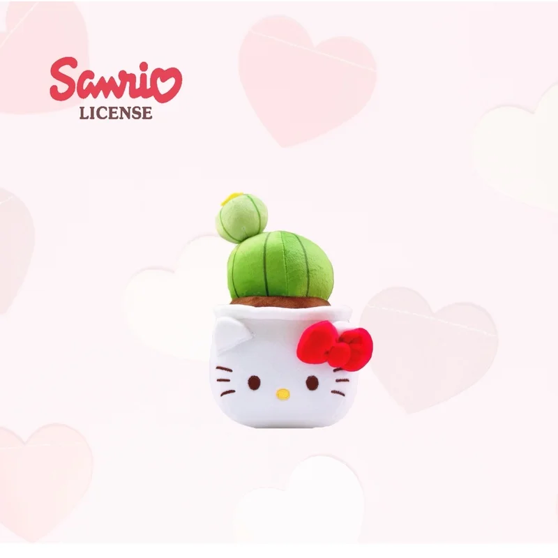 

Sanrio, Hello Kitty Kawaii мультфильм Кактус внешний вид плюшевые куклы игрушки Горшечное растение мягкая игрушка домашнее украшение для детей Рождественский подарок