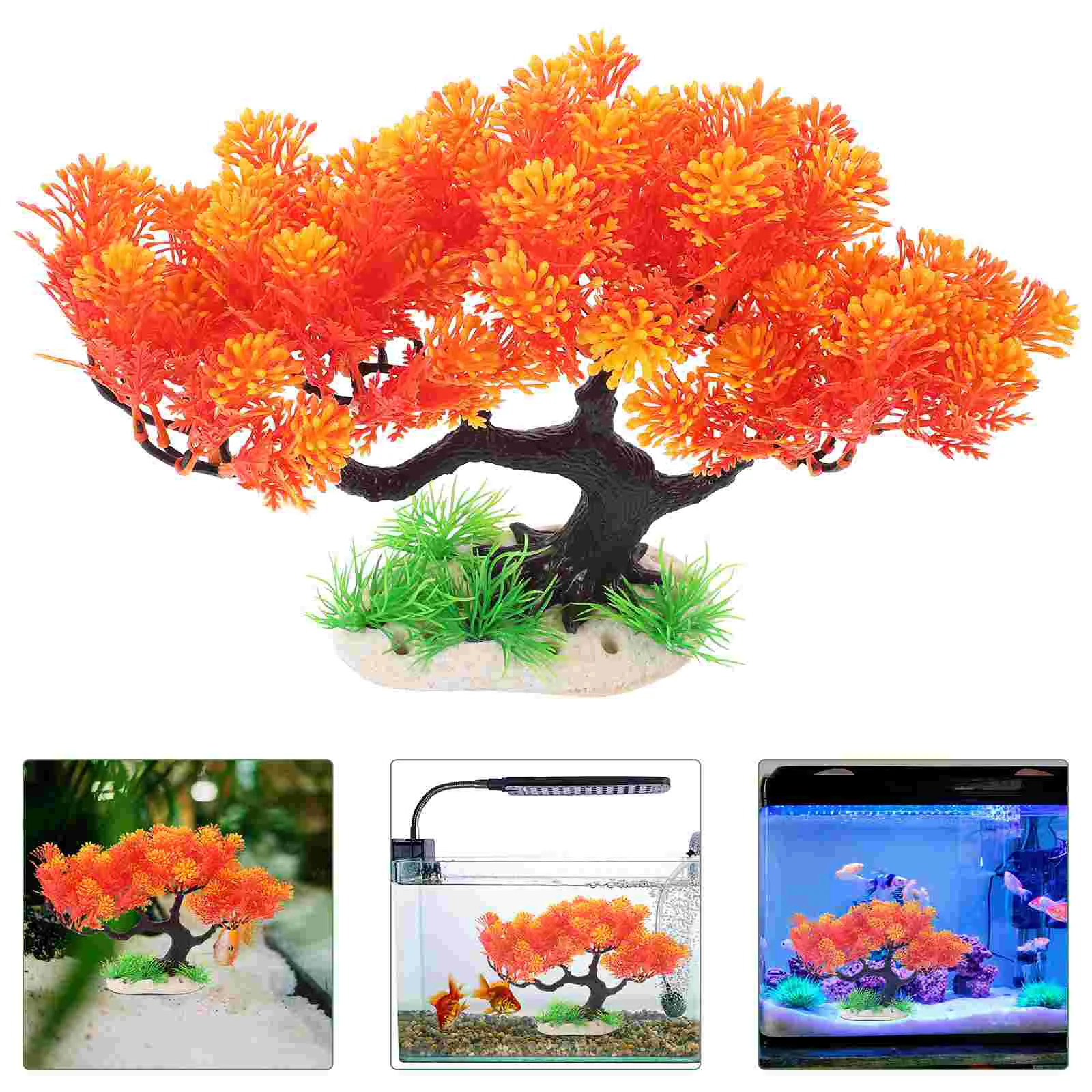 

Fish Tank Landscaping Tree Aquarium Accessory Small Decorations Simulated Aquatic Plants