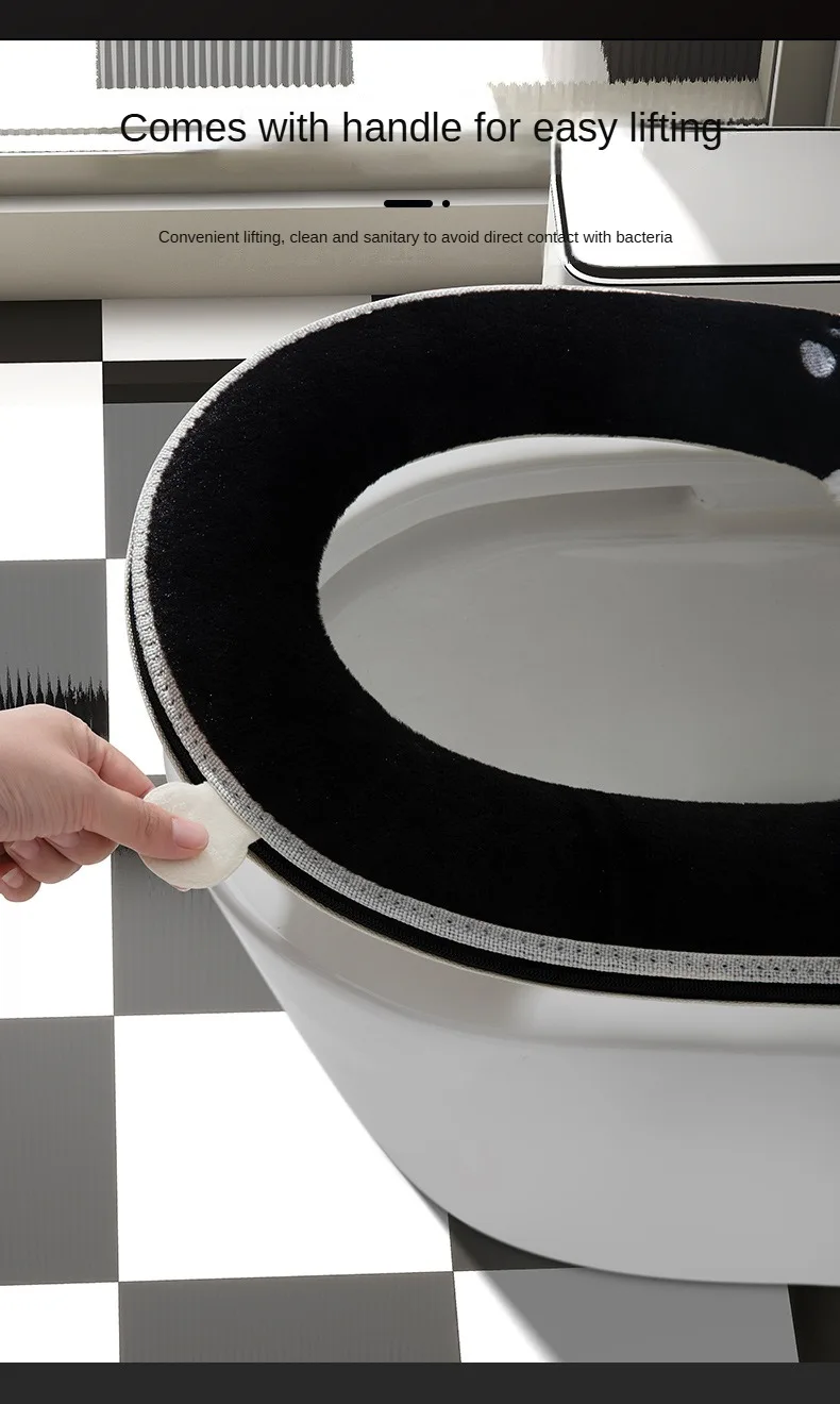 Cute Panda Toilet Seat Warmer - Universal Fit