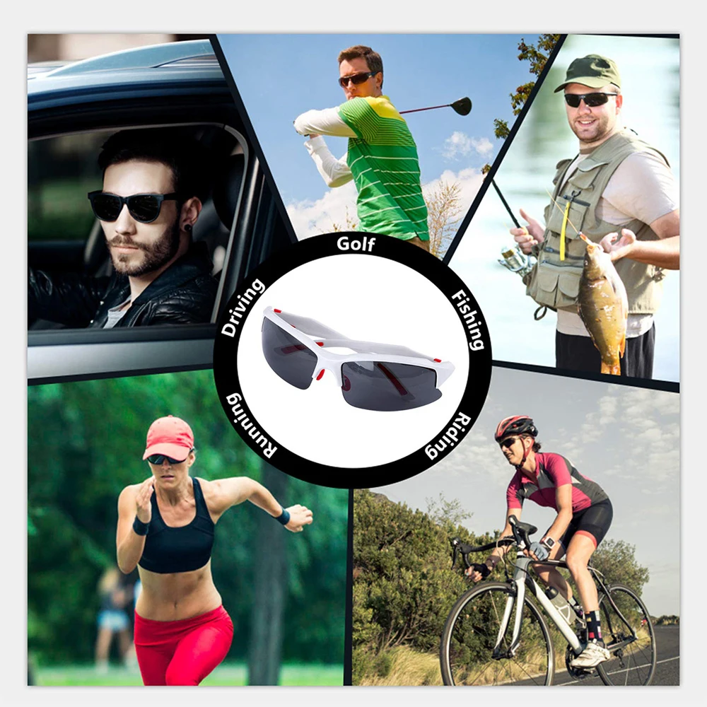 1PC Sun Protection Uv Protection Glasses Outdoor Sports Effective Uv Design Durable