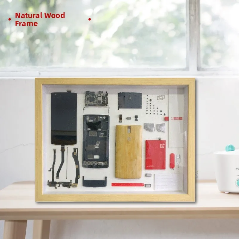 Disassembled Mobile Phone Frame Display Ornamental Parts Modern Simplici Resin Rectangle Home Decor Unassembled Picture Frame