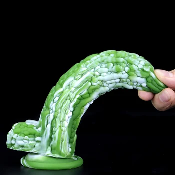 Colour Silicone Fruits Vegetables Dildo With Suction Cup Monster Penis Sex Toys For Women Lesbian Big Anal Butt Plug Masturbatio 5