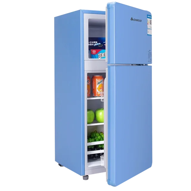 New energy efficient freezing refrigerator l large capacity refrigeration small fridges two door brand household cooler
