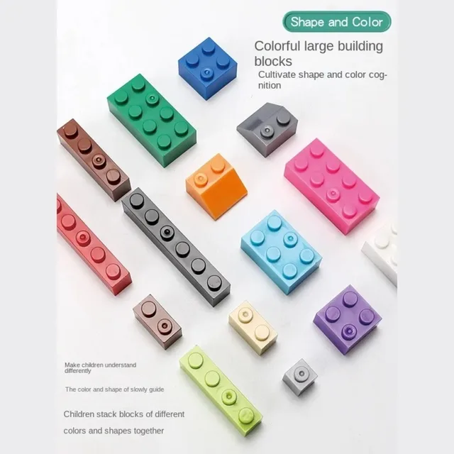120/240PCS DIY Building Blocks Bulk Set City Classic Bricks Colorful Assembly Creative Toy Educational Interactive Toy for Kids 4
