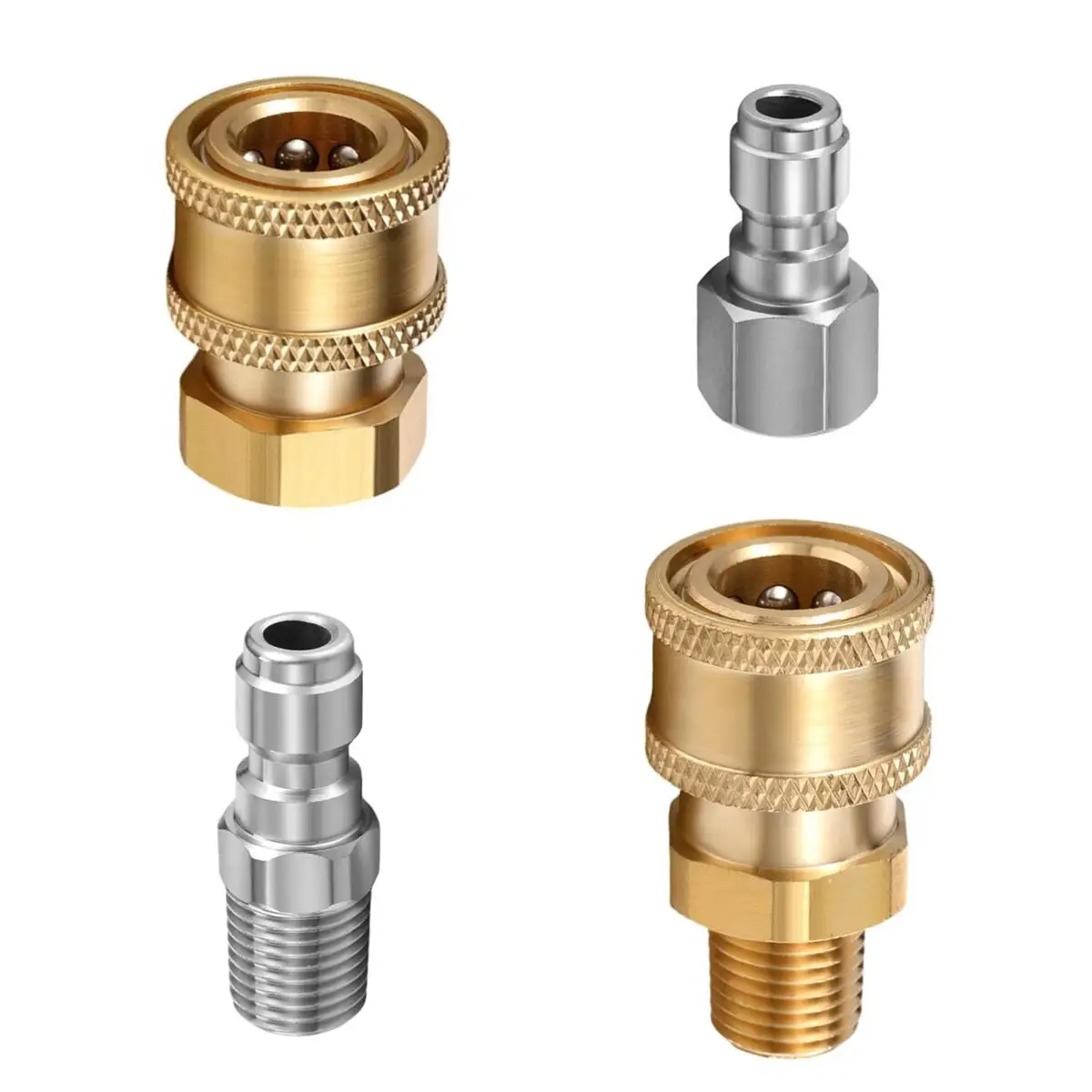 High Pressure Washer Nozzle 1/4" Quick Plug Connector with G1/4 Thread Fitting