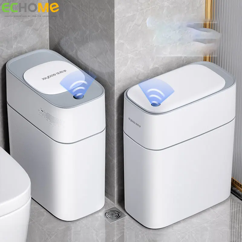 

Echome12L Trash Can Intelligent Automatic Sensing Household Living Room Toilet Suction Bag Square Wastepaper Basket Light Luxury