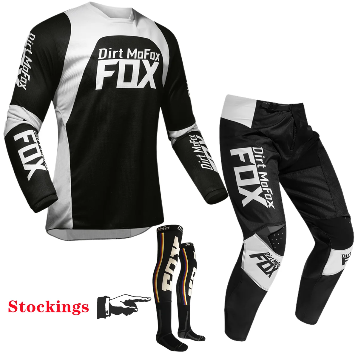 2022 NEW Dirt MoFox Moto Gear Set Jersey Pant MX Combo Motocross Racing Outfit Dirt Bike Suit Off Road Socks CombinationKit