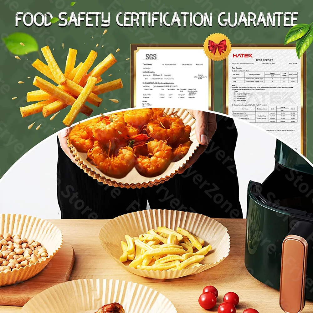 30 FOGLI DI carta da forno usa e getta, per friggitrice ad aria, carta... EUR 32,80 - PicClick DE