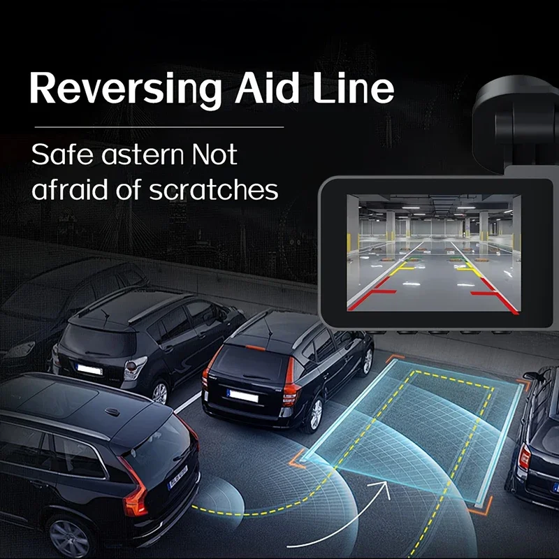 1080P HD Video Recorder WIFI Dashcam with 2/3 Cameras, Triple Channel Car Camera, Night Vision, Car DVR with Wide Angle Lens