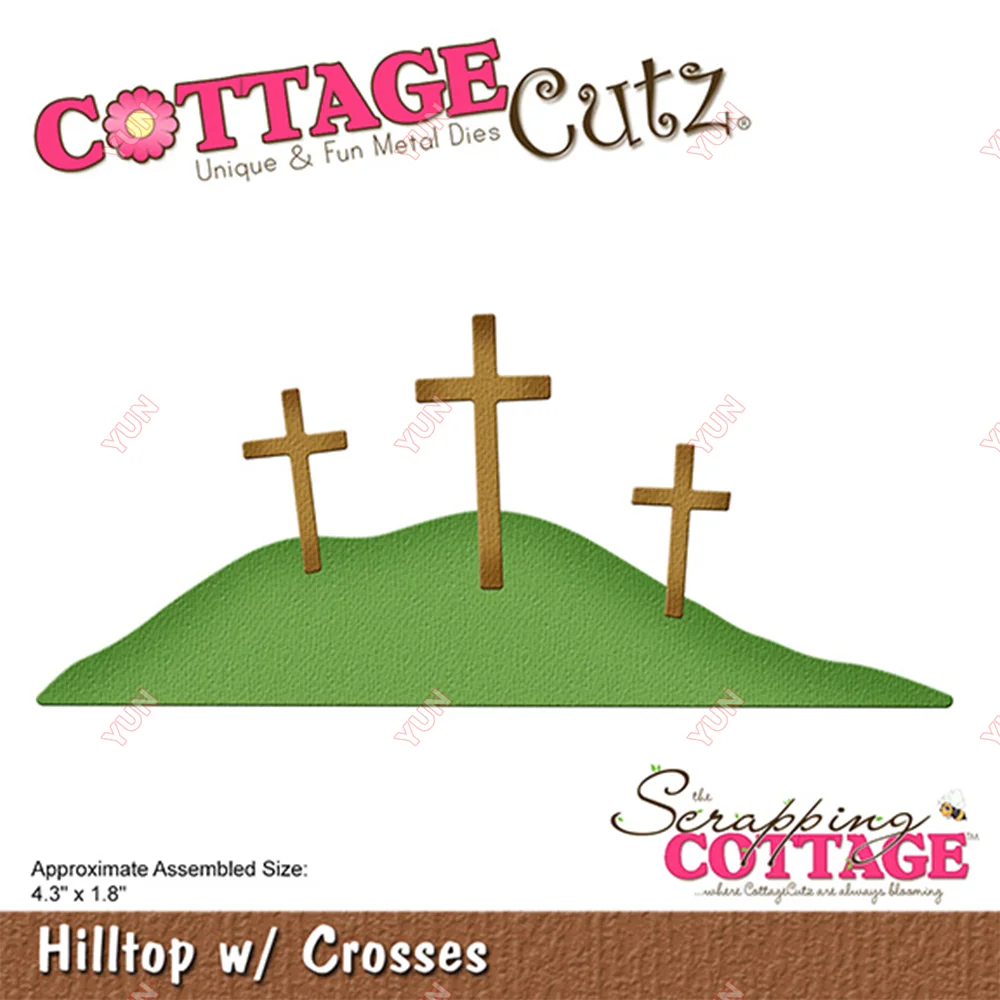 

Newly Arrived Hilltop Cross Metal Cutting Die Mold Craft Decoration Embossed Template Diy Handmade Album