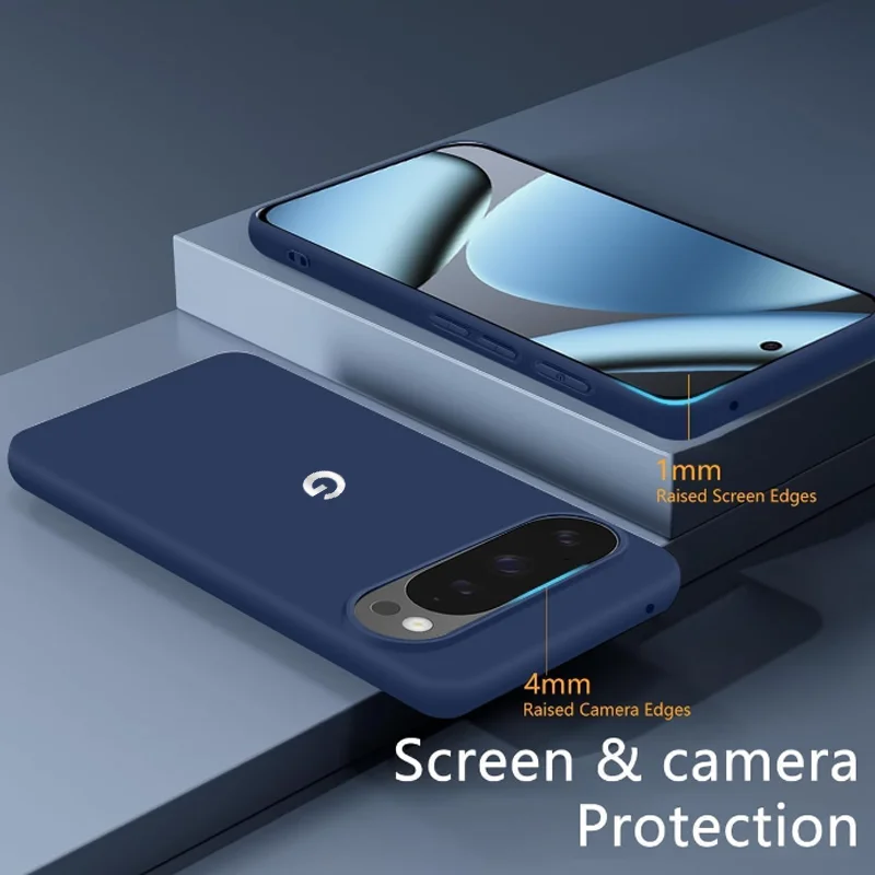 Premium Liquid Silicone Protective Phone Case with Raised Lens Guard and Anti-Drop Design