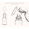 Manual breast pump, dual-purpose for both bottle and breast milk storage cup, preferred for breastfeeding mothers 2