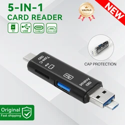 Multifunctional 6 - in - 1 USB 3.0 Card Reader and Flash Drive Adapter (5 IN 1 Black NEW)